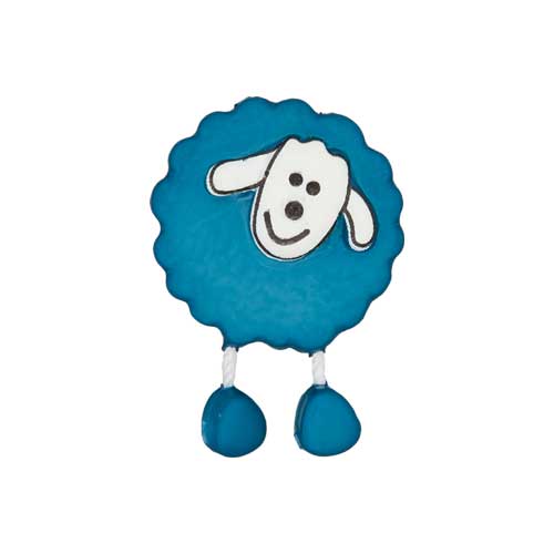 447470180661 - Sheep Button - Blue